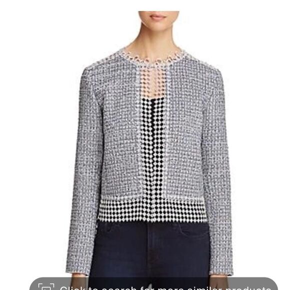 NWT T Tahari Annabeua Embellished Jacket Size 4 - Picture 1 of 10